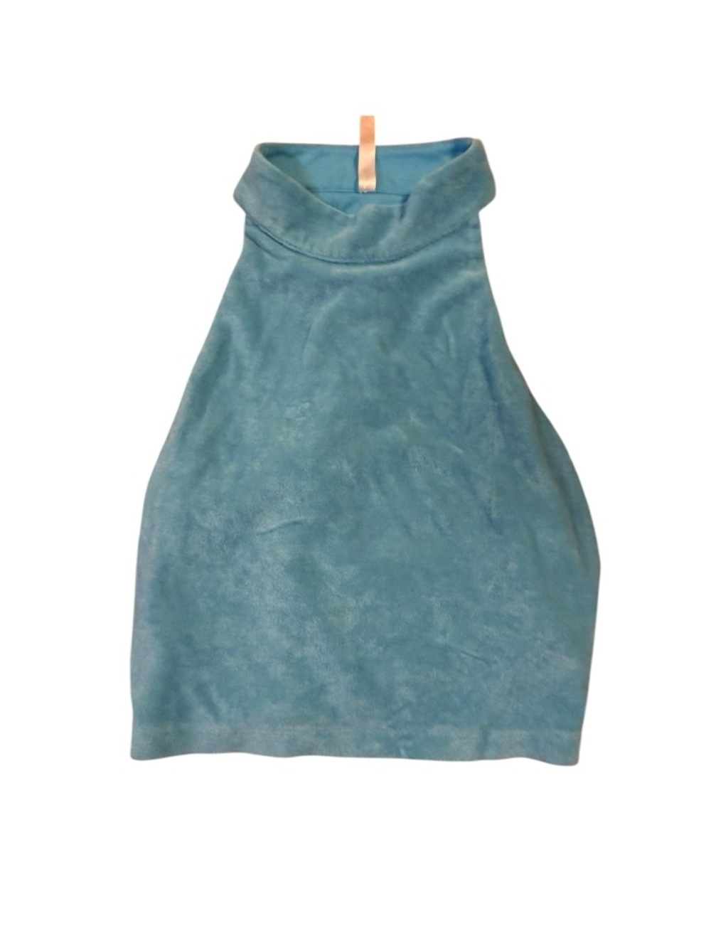 Fabletics Teal Halter Mock Neck Tank